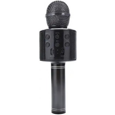 CoolCeny Bezdrátový bluetooth karaoke mikrofon Černá – Zboží Mobilmania