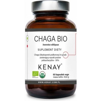 Kenay Chaga BIO Inonotus obliquus 60 kapslí – Hledejceny.cz