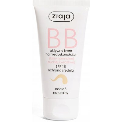Ziaja BB Cream Normal and Dry Skin bb krém pro normální a suchou pleť SPF15 Natural 50 ml – Zboží Dáma