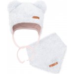 New Baby podzimní čepička s šátkem na krk Special One béžová – Sleviste.cz