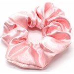 Saténová gumička na vlasy Barva: růžová – Zboží Dáma