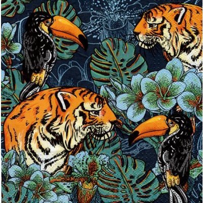 Ubrousek 33x33cm Tygříci – Sleviste.cz