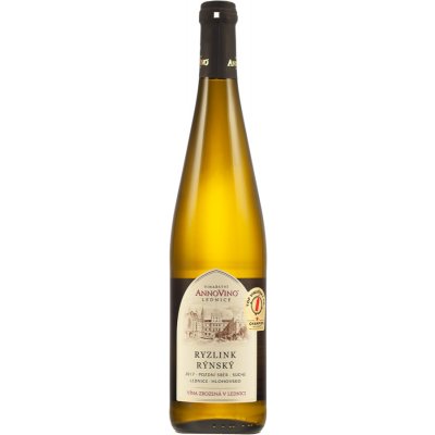 Vinařství AnnoVino Lednice Ryzlink rýnský 2017 pozdní sběr suché 11,5% 0,75 l (holá láhev) – Hledejceny.cz