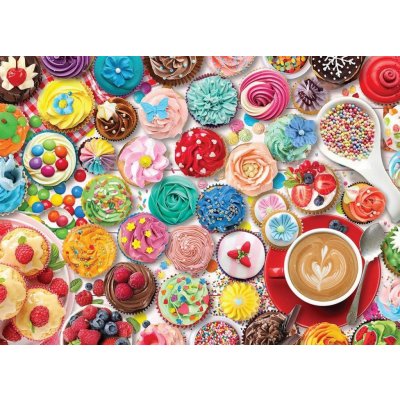 EUROGRAPHICS Dortíková oslava Cupcake 1000 dílků – Zboží Mobilmania