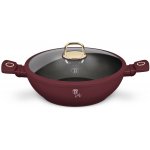 BerlingerHaus Pánev wok s poklicí a titanovým povrchem 30 cm Leonardo Collection BH-8035 – Zboží Mobilmania