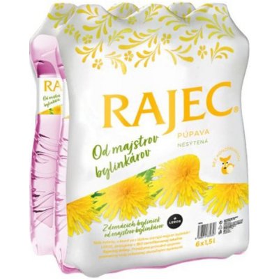 Rajec pampeliška neperlivá voda 6 x 1,5 l – Hledejceny.cz