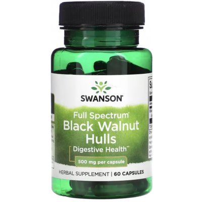 Swanson Black Walnut Hulls 500 mg 60 kapslí – Hledejceny.cz
