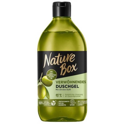 Nature Box pečující sprchový gel s exotickou vůní oliv 385 ml – Zboží Mobilmania
