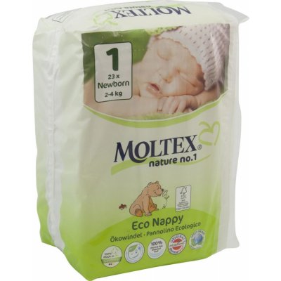 MOLTEX nature no. 1 Newborn 2-4 kg 23 ks