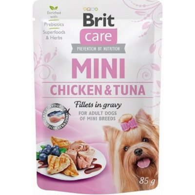 Brit Care Mini Chicken & Tuna fillets in gravy 85 g – Zboží Mobilmania