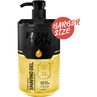 Nishman Shaving Gel 08 žlutý gel na holení 1000 ml – Zboží Dáma