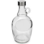 Demižon holý skleněný 1L ucho s uzávěrem INOX – Sleviste.cz