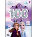 100 metalických samolepek s omalovánkovými listy Ledové království – Zboží Dáma