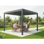 Lanit Plast hliníková bioklimatická pergola Basic 3 x 3 m LG4292 – Hledejceny.cz