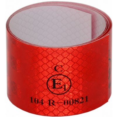 Samolepící páska reflexní 5cm x 1m - červená – Sleviste.cz