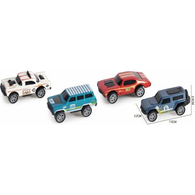 Wiky Vehicles Auta kovová 4 ks 7,5 cm – Sleviste.cz