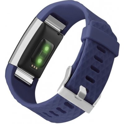 Mobilly řemínek pro Fitbit Charge 2, velikost S, silikonový, tmavě modrý 64 DSC2-02-00F – Zboží Mobilmania