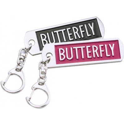 Přívěsek na klíče BUTTERFLY logo černá