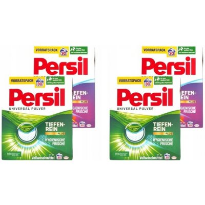 Persil praní prášek 2x Univerzální + 2x Color 8,5 kg 4 x 30 PD – Zboží Mobilmania