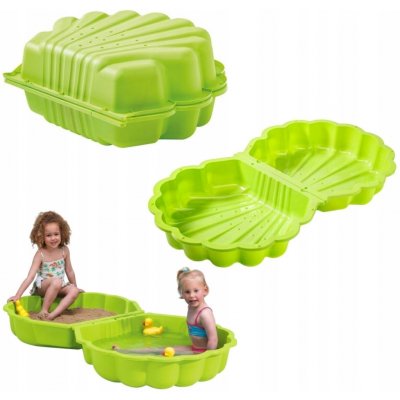 Marimex Pískoviště/bazének mušle s krytem zelené – Zboží Dáma