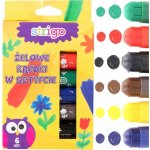 STRIGO Voskové pastelky gelové 6 barev – Sleviste.cz