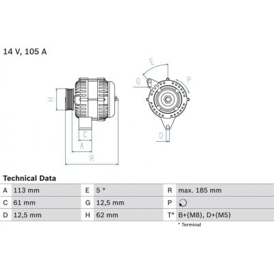 Alternátor BOSCH 0 986 048 791 – Hledejceny.cz