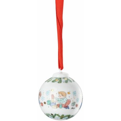 Vánoční porcelánová ozdoba mini koule, Hračky, Vánoční radovánky 2025, 5 cm, Rosenthal – Zboží Dáma