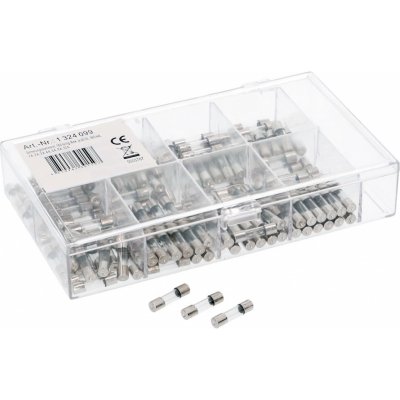Diverse / Import Skleněná pojistka 20x5mm - sada 160ks 39959 – Hledejceny.cz