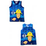 Setino chlapecké bavlněné tričko bez rukávů tílko Požárník Sam modré – Zboží Dáma