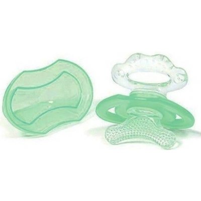 BabyOno silikonové bez BPA ve tvaru dudlíku s krytem zelená (Barva: Máta, nr.kat. 1008/03, BO, Rozměry: 5 x 5,5 cm)