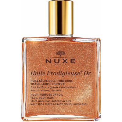 Nuxe Huile Prodigieuse OR Multi-Purpose Dry Oil Multifunkční suchý olej se třpytkami 50 ml – Sleviste.cz