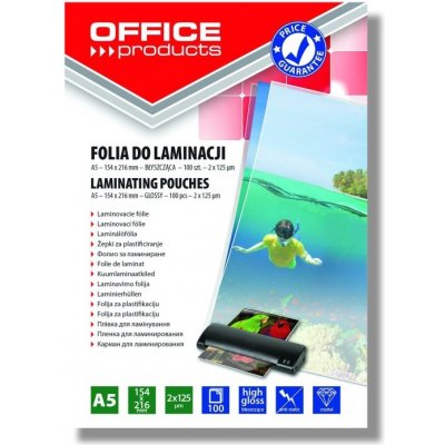 Laminovací fólie Office A5 125 mic, 100 ks lesklá – Sleviste.cz