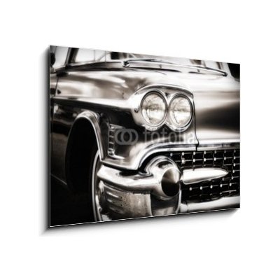 Skleněný obraz 1D - 100 x 70 cm - American Classic Caddilac Automobile Car. Americký klasický automobil Caddilac. – Zbozi.Blesk.cz