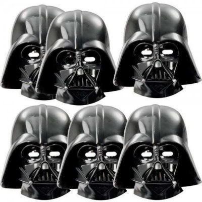 Papírová maska na tvář Star Wars/Hvězdné Války Darth Vader papírová 22 x 36 cm CurePink – Zbozi.Blesk.cz