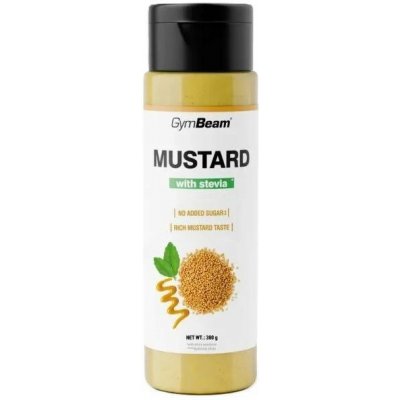 GymBeam Mustard with stevia sweetener 380 g – Sleviste.cz