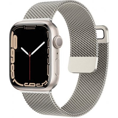 AW MILÁNSKÝ TAH pro Apple Watch - Magnetický - Starlight Šířka uchycení řemínku: 38/40/41mm Starlight IR-AWMTH024 – Zboží Mobilmania