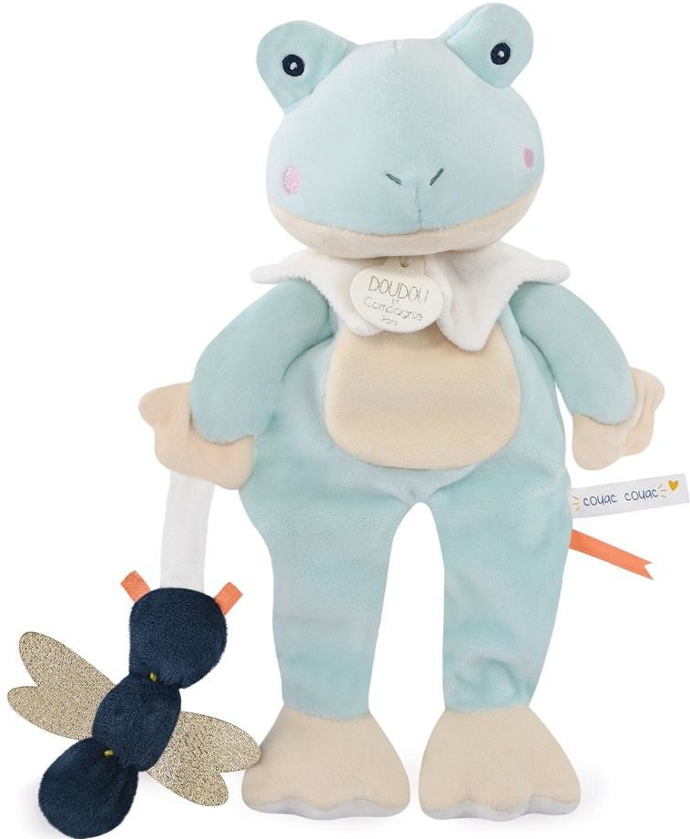 Doudou žabka s vážkou 27 cm