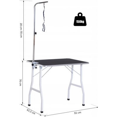 Goleto GLB1200 nastavitelný stůl na stříhání psů, nastavitelný 91 cm – Zboží Dáma