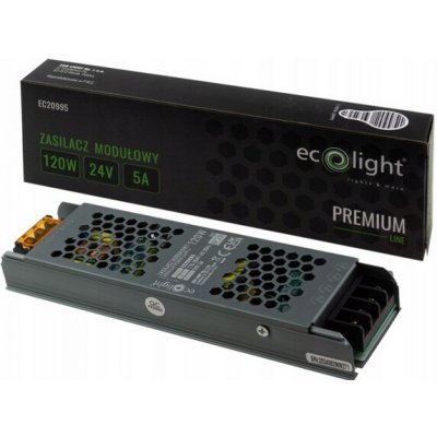 ECOLIGHT Zdroj LED slim IP20 - 24V - 5A - 120W - Premium Line EC20995 – Hledejceny.cz