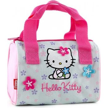 Hello Kitty kabelka Květiny modrá