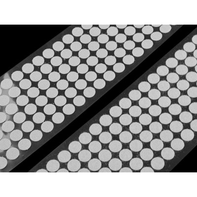 Suchý zip samolepicí kolečka komplet Ø10; 15 mm v rolích Varianta: 2 (Ø15 mm) bílá, Balení: 1 m – Hledejceny.cz