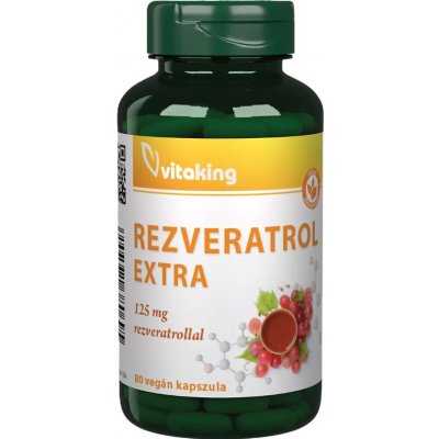 Vitaking Resveratrol Extra 125 mg 80 kapslí – Hledejceny.cz