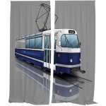 IMPAR Závěsy Tramvaj T3 – modrá (Rozměr : 140x250, Materiál: Interlock) – Hledejceny.cz