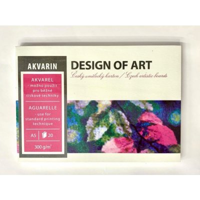 Neograph Blok AKVARÍN A2 akvarelový papír lepený 300g, 20 listů – Zboží Mobilmania