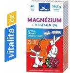 Vitar Kids Magnézium+B6 malina-višeň 45 tablet – Hledejceny.cz