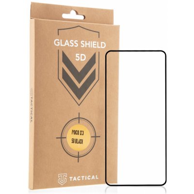 Tactical Glass Shield 5D sklo pro Poco X3 Black 8596311127151 – Zboží Živě