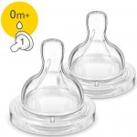 Philips Avent Dudlík Anti-colic/Classic+ 1 novorozenecký 2 ks Bílá – Zboží Dáma