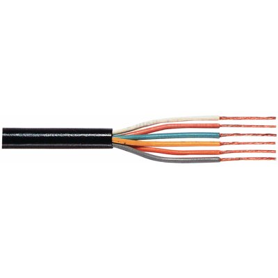 Datový Kabel na Cívce 6x 0.25 - 100 m Černá (TASR-C158)