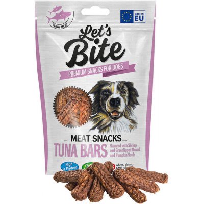 Brit Let's Bite Meat Snacks. Tuna Bars with Shrimp & Pumpkin Seeds 80 g