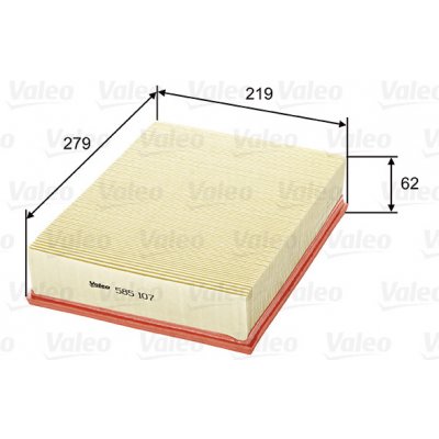 Vzduchový filtr VALEO 585107 – Hledejceny.cz